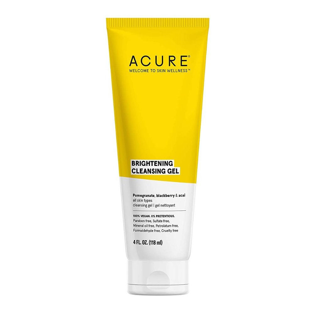 Acure Brightening Cleansing Gel Vegan 4oz